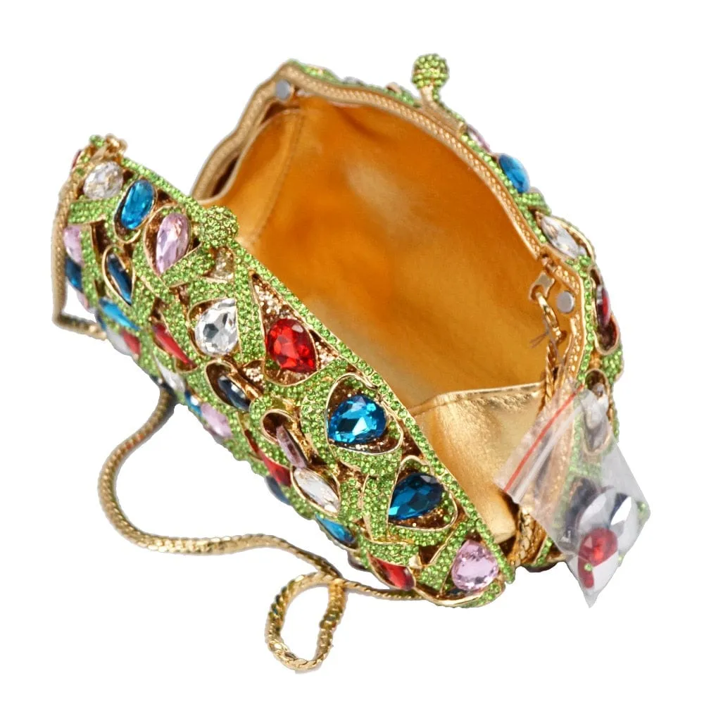 Gina Rhinestone Clutch Evening Bag