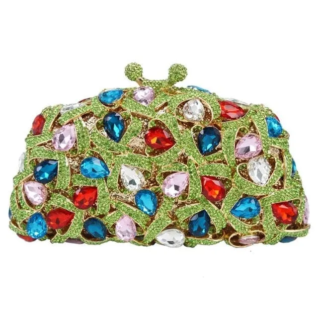 Gina Rhinestone Clutch Evening Bag