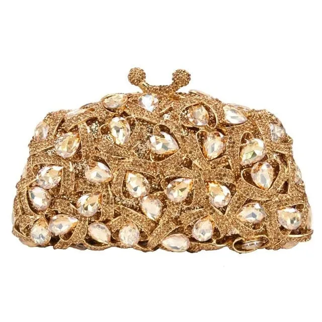 Gina Rhinestone Clutch Evening Bag