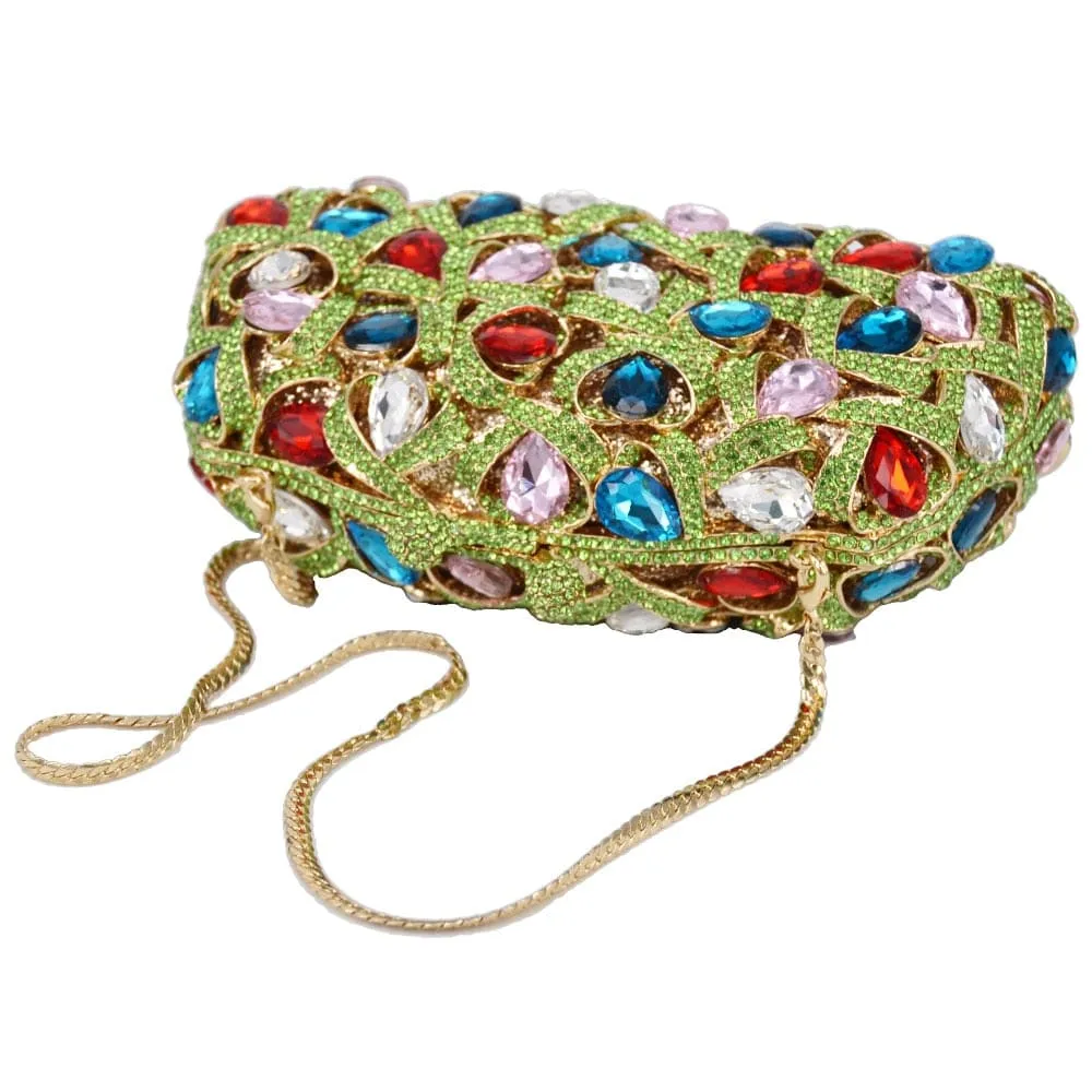 Gina Rhinestone Clutch Evening Bag