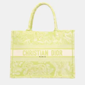 Green Canvas Medium Book Tote Bag