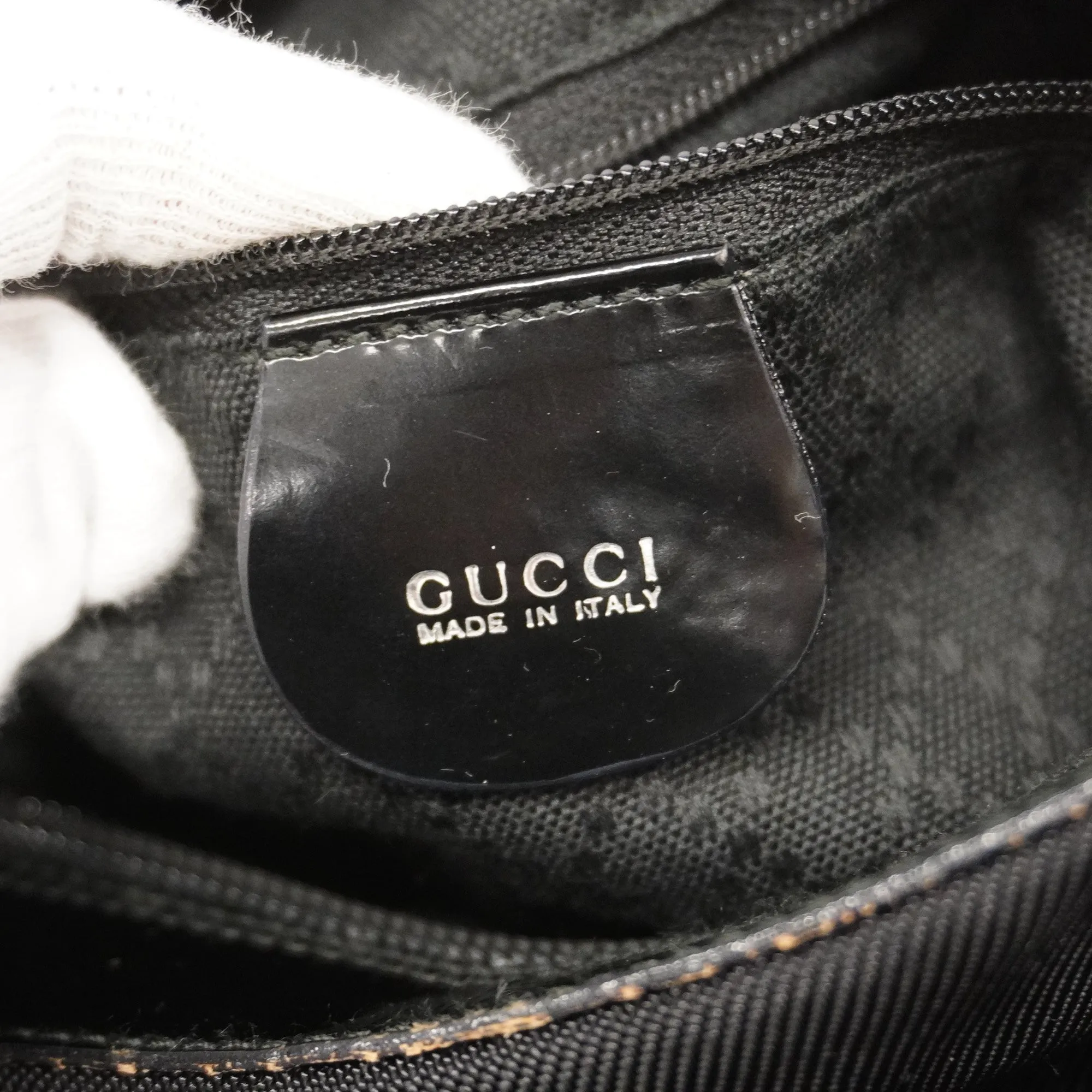 GUCCI  Bamboo Handbag 000 0531 Women's Nylon Black