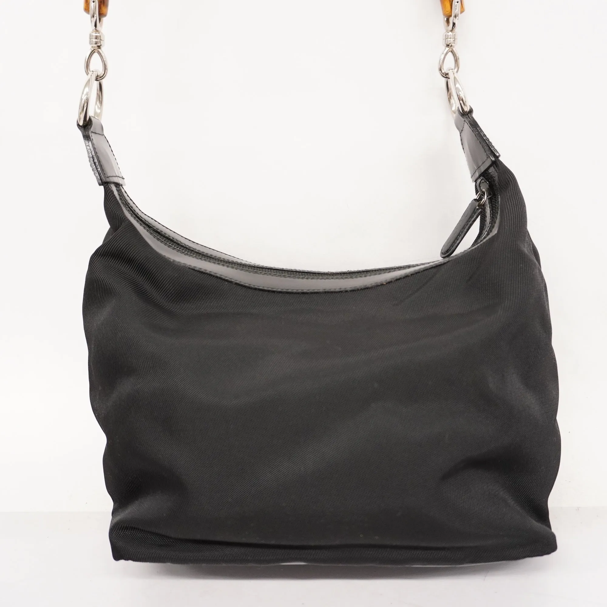 GUCCI  Bamboo Handbag 000 0531 Women's Nylon Black