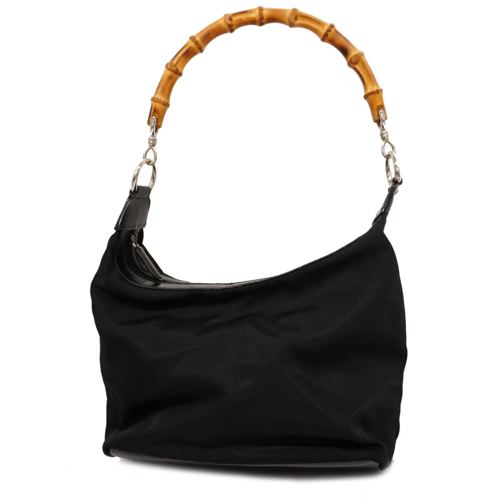 GUCCI  Bamboo Handbag 000 0531 Women's Nylon Black
