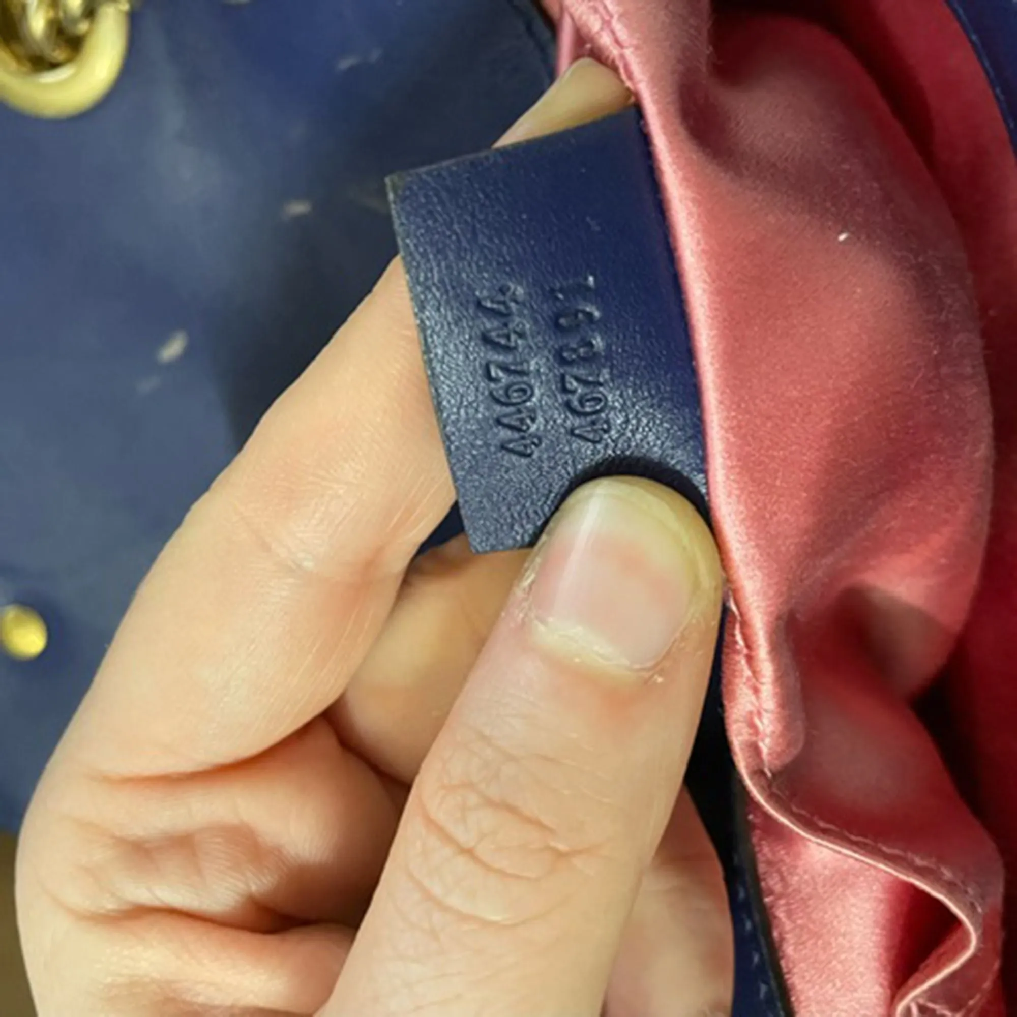 Gucci GG Marmont Matelassé Small Bag in Blue Velvet