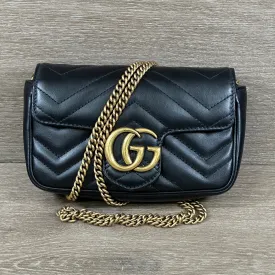 Gucci GG Marmont Super Mini Bag - Black