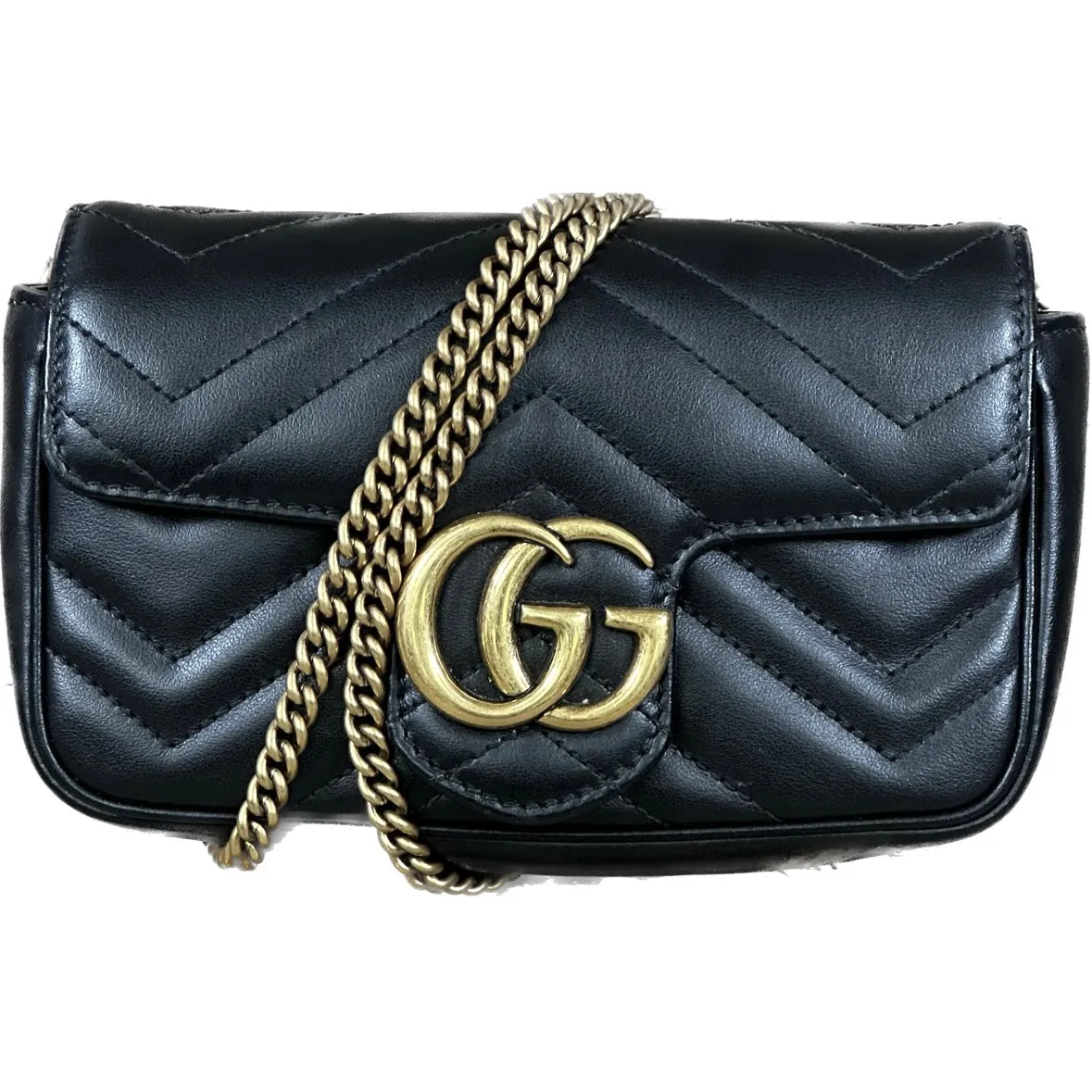 Gucci GG Marmont Super Mini Bag - Black