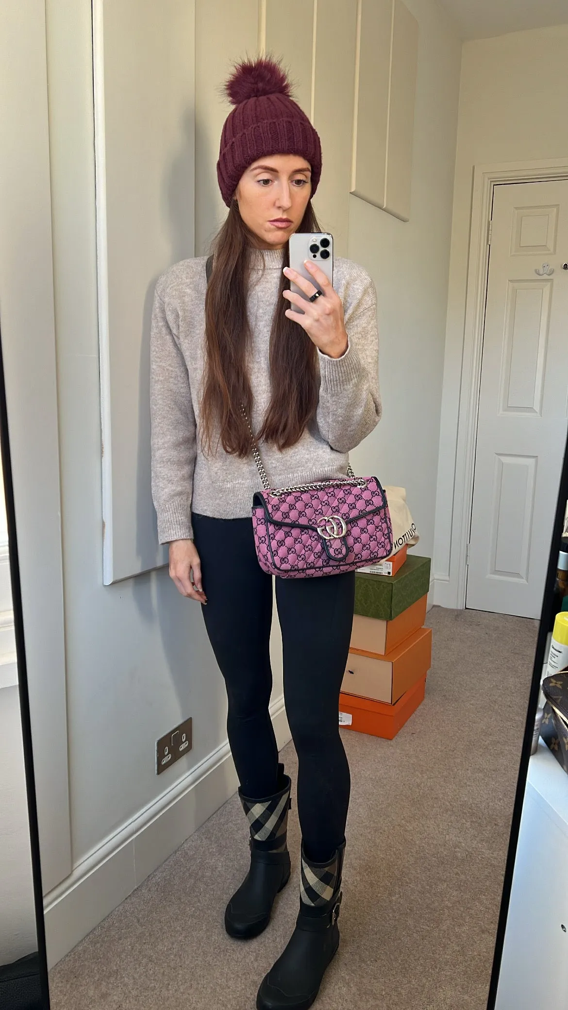 Gucci GG Pink Marmont Small Shoulder Bag (RRP £1,570)