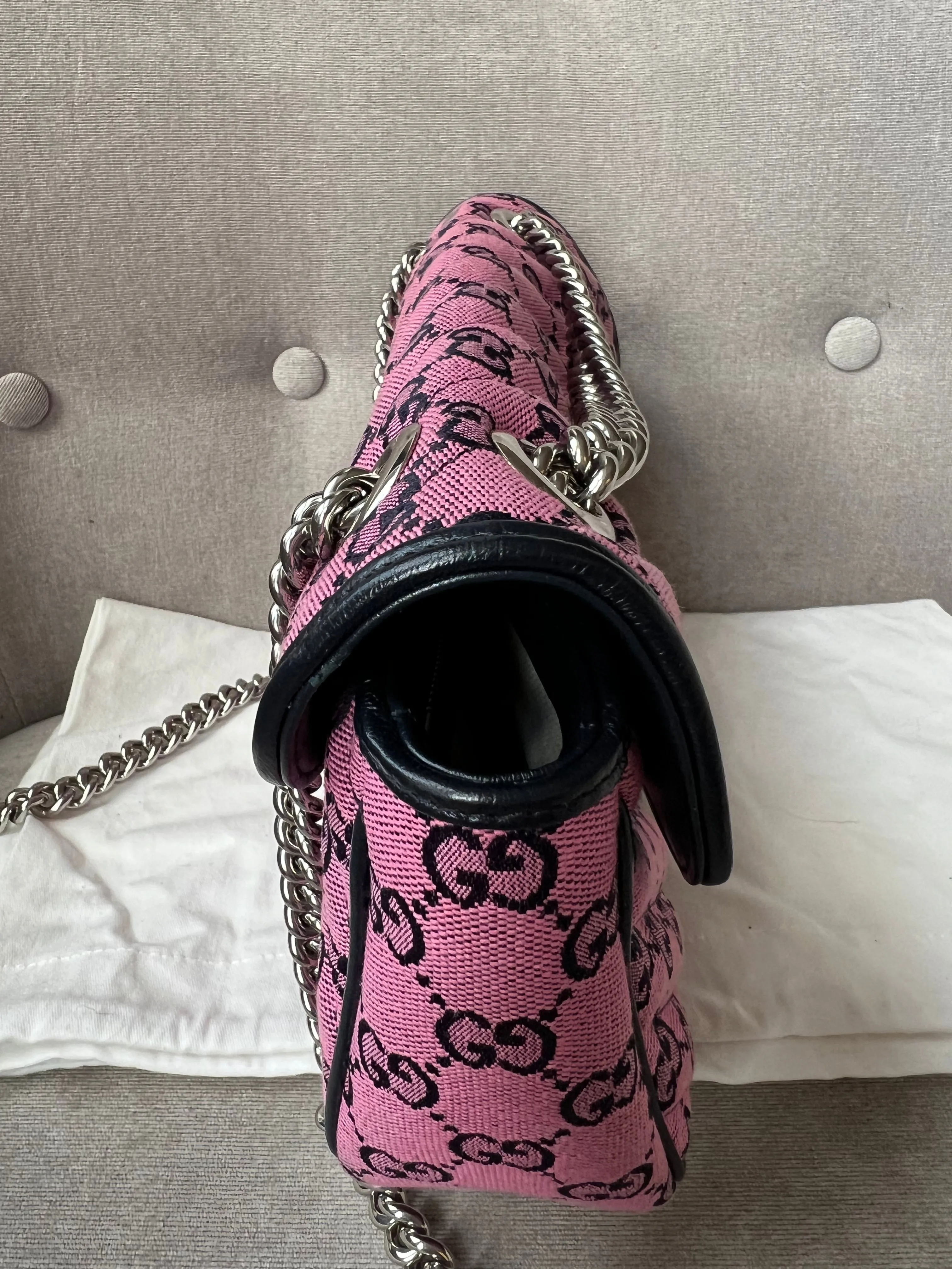 Gucci GG Pink Marmont Small Shoulder Bag (RRP £1,570)
