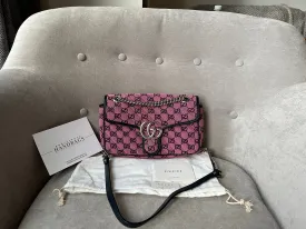 Gucci GG Pink Marmont Small Shoulder Bag (RRP £1,570)