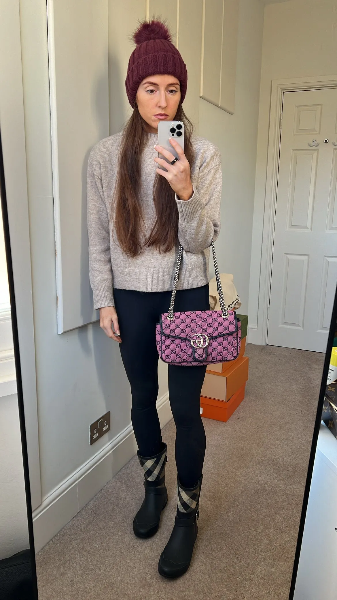 Gucci GG Pink Marmont Small Shoulder Bag (RRP £1,570)