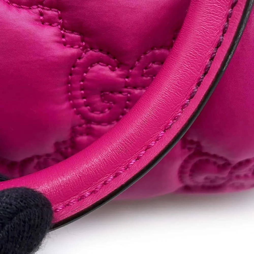Gucci GGMatelasse Mini Travel Bag Pink 702251 Nylon Leather
