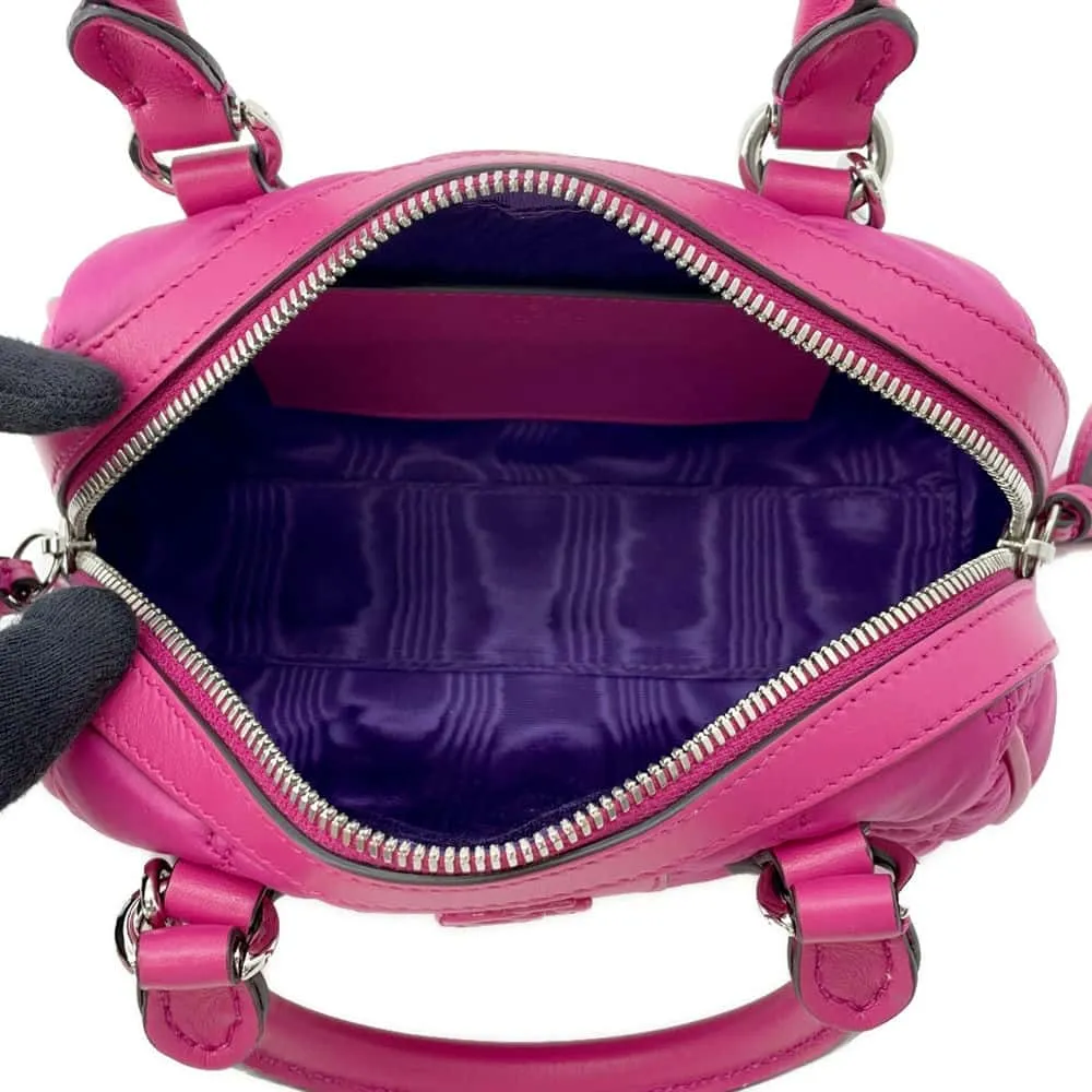 Gucci GGMatelasse Mini Travel Bag Pink 702251 Nylon Leather