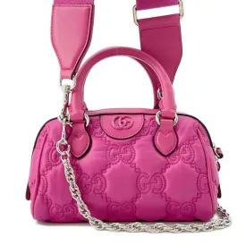 Gucci GGMatelasse Mini Travel Bag Pink 702251 Nylon Leather