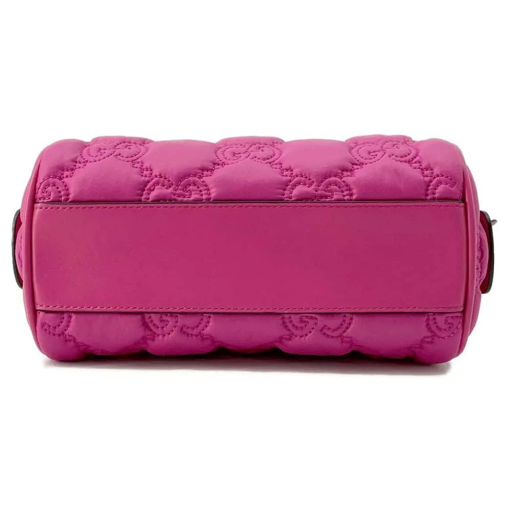 Gucci GGMatelasse Mini Travel Bag Pink 702251 Nylon Leather