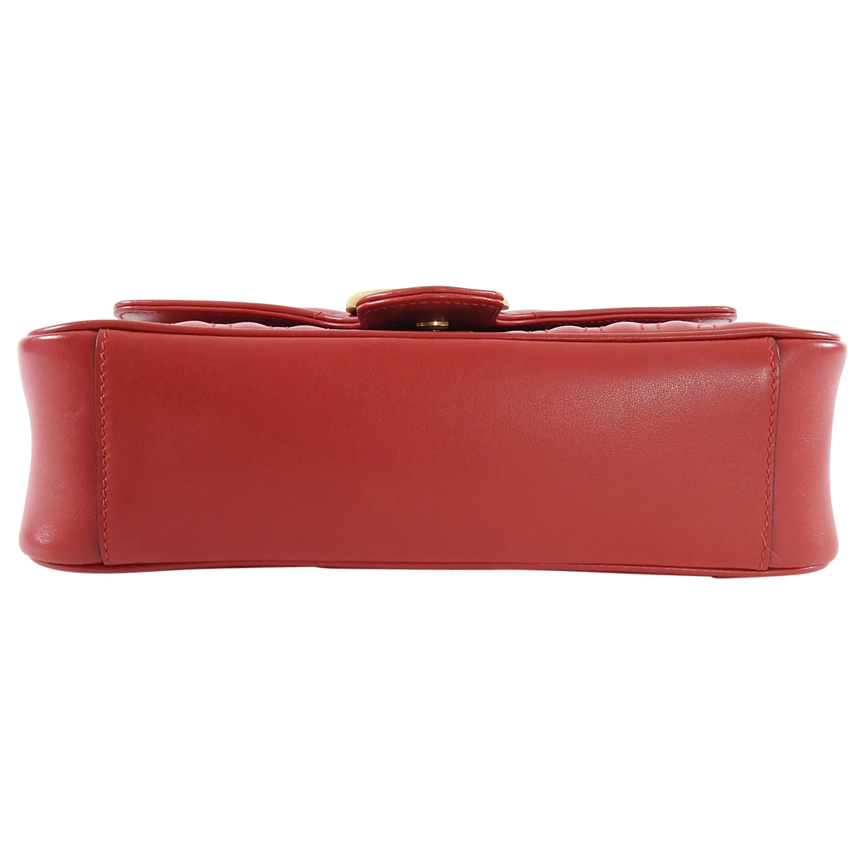 Gucci Marmont Small Red Matelassé Shoulder Bag