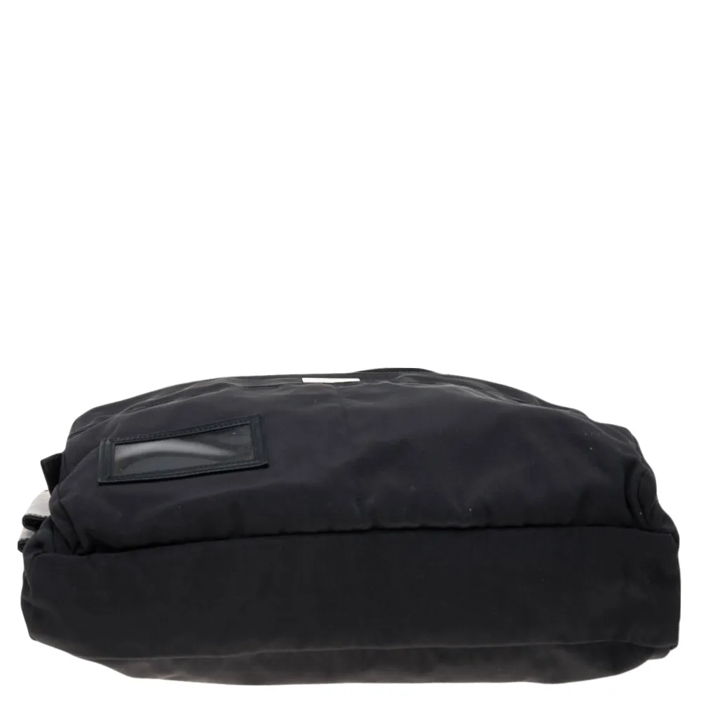 Gucci  Nylon And Leather Hobo