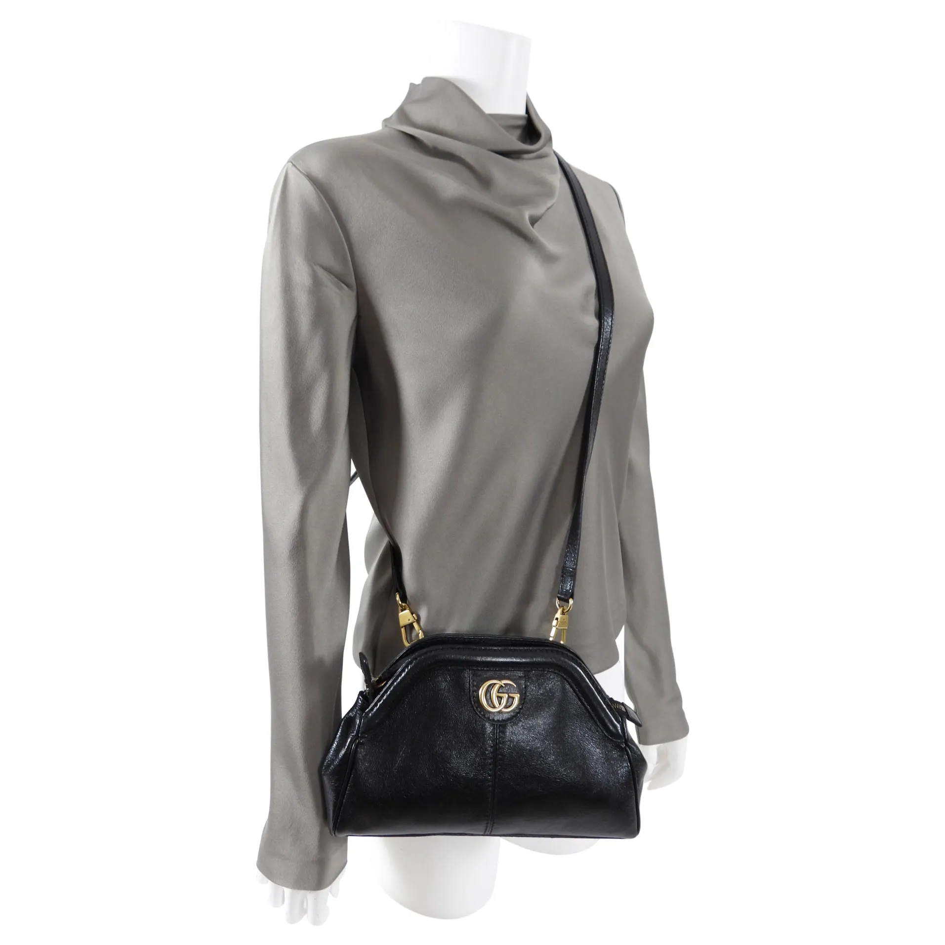 Gucci Rebelle Marmont GG Logo Small Crossbody Bag