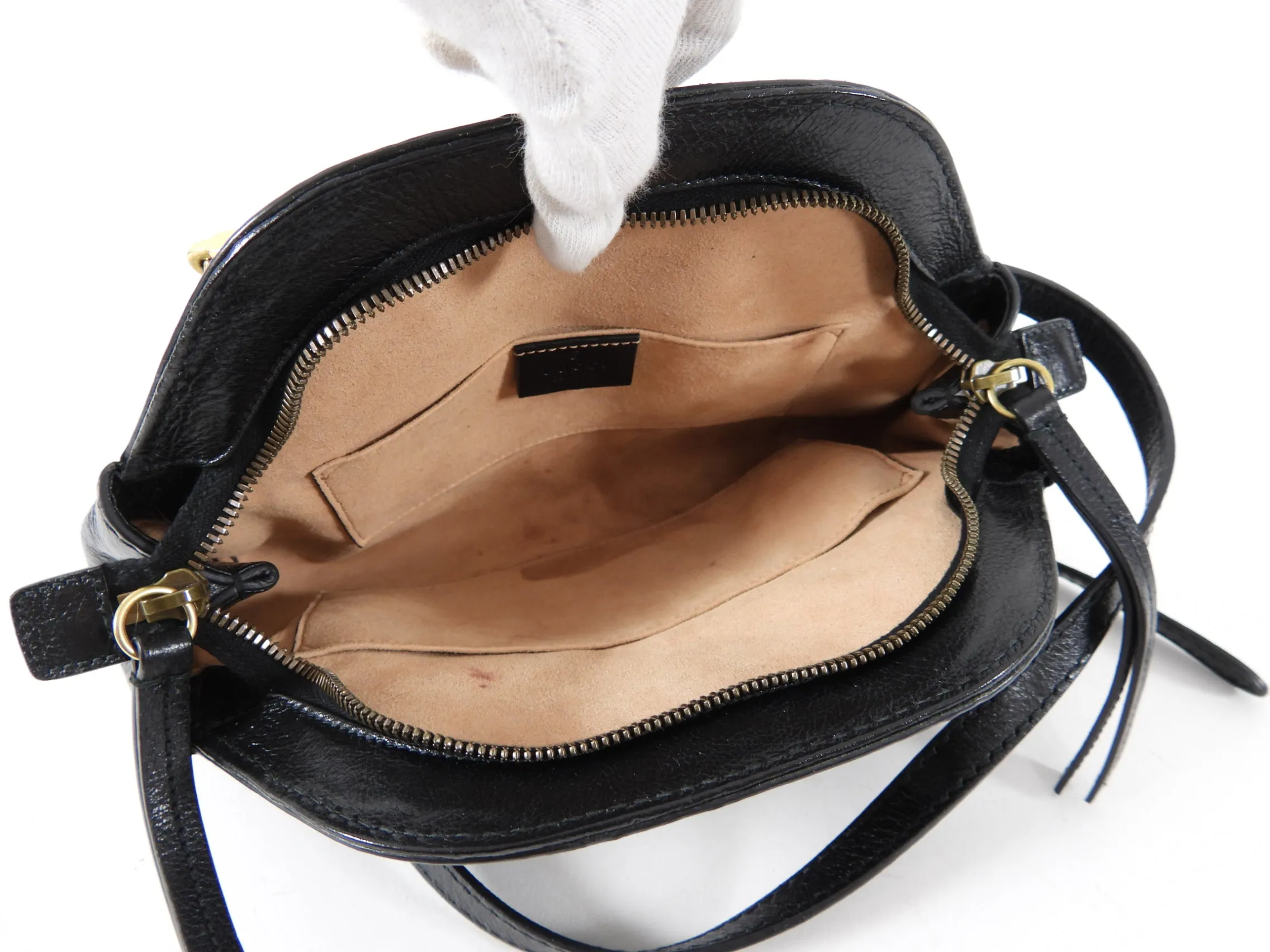 Gucci Rebelle Marmont GG Logo Small Crossbody Bag