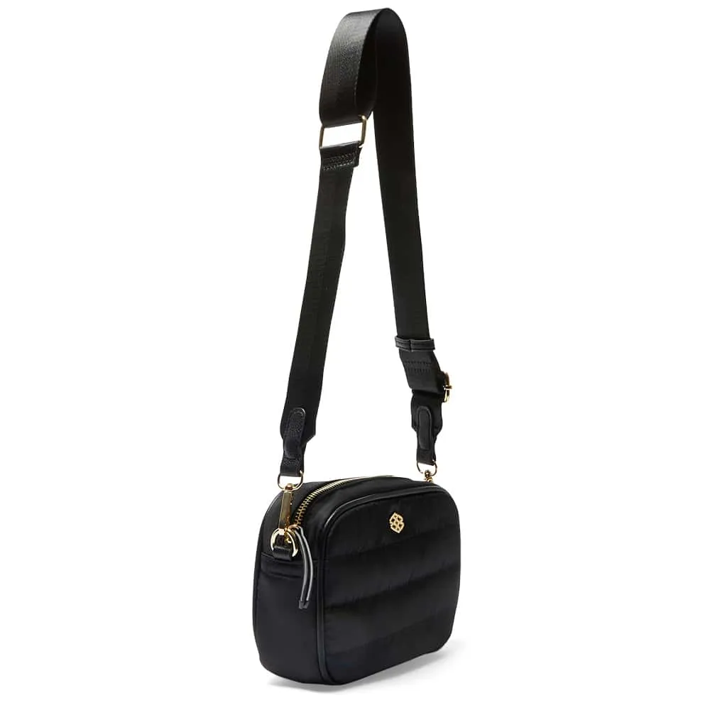 Jewel Handbag in Black Nylon