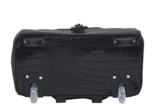 Jkm And Company The Milano Black Alligator Faux Leather Compatible With Computer Ipad, Laptop