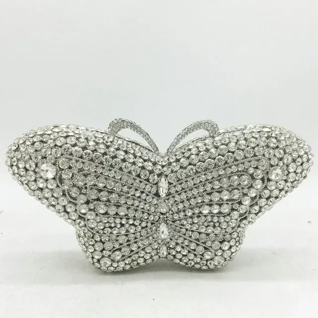 Kori Crystal Butterfly  Evening Clutch Bag