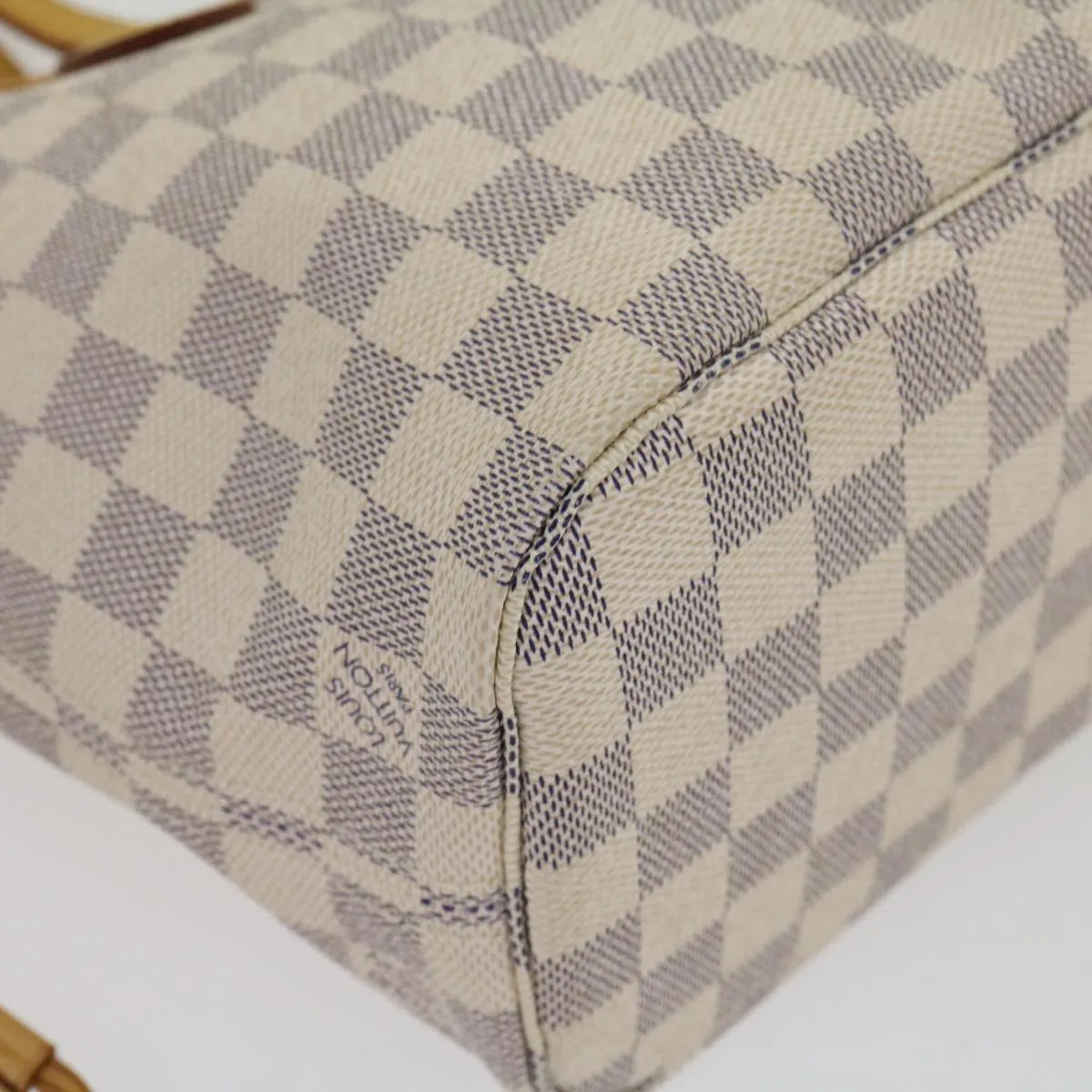 LOUIS VUITTON Damier Azur Neverfull PM Tote Bag N51110  am2792g