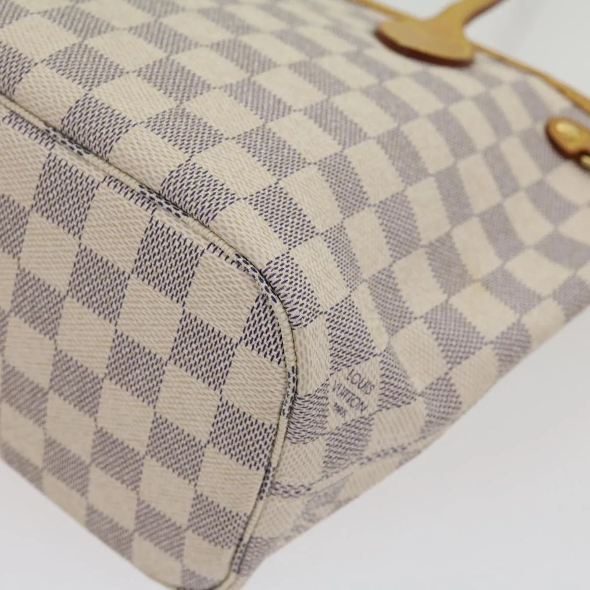 LOUIS VUITTON Damier Azur Neverfull PM Tote Bag N51110  am2792g