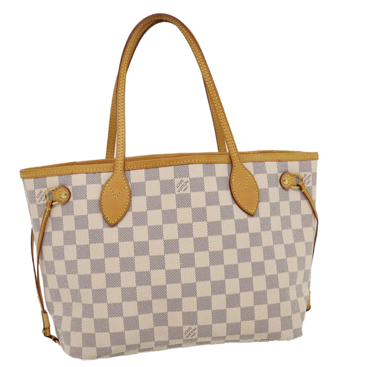 LOUIS VUITTON Damier Azur Neverfull PM Tote Bag N51110  am2792g