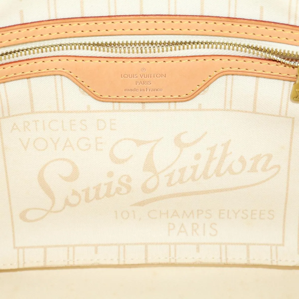 LOUIS VUITTON Damier Azur Neverfull PM Tote Bag N51110  am2792g