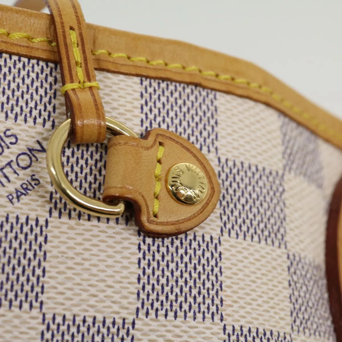 LOUIS VUITTON Damier Azur Neverfull PM Tote Bag N51110  am2792g