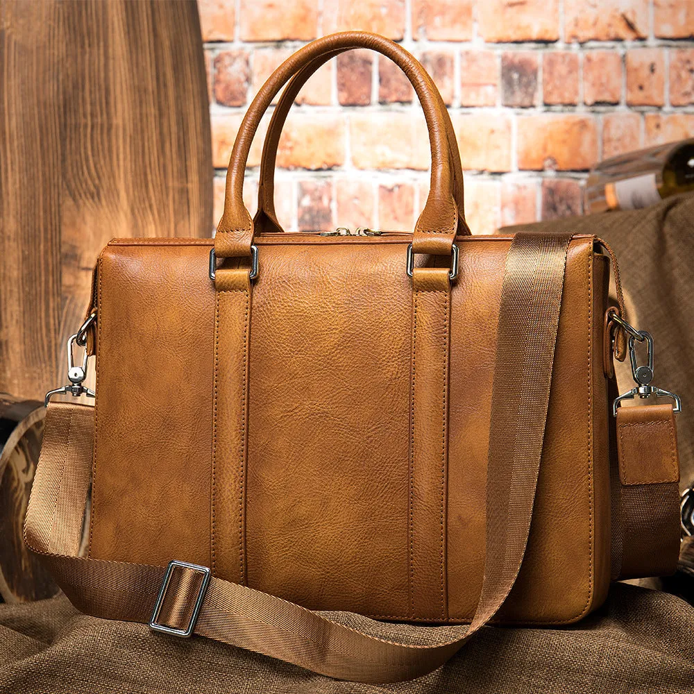 Men's Vintage Leather Briefcase