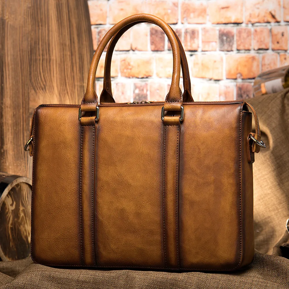 Men's Vintage Leather Briefcase