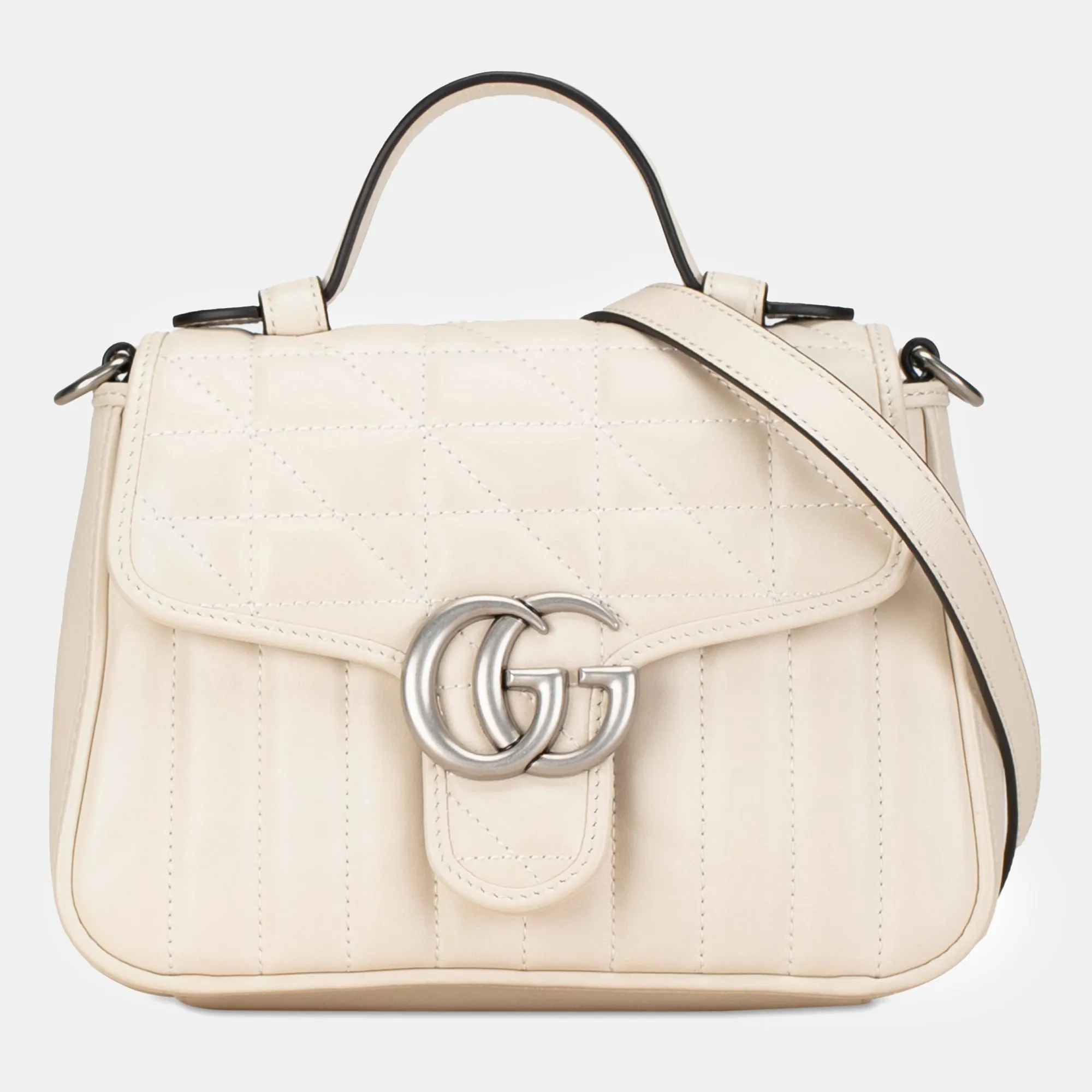 Mini GG Marmont Aria Matelasse Top Handle Bag
