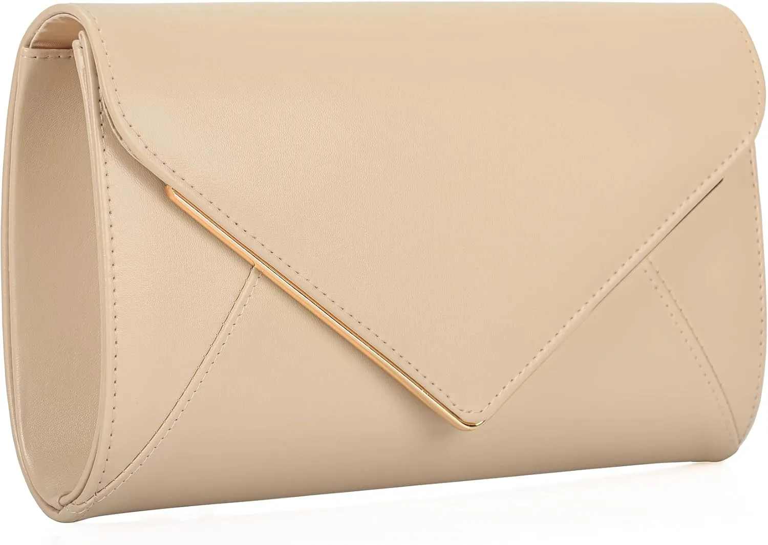 PU Leather Clutch Purses Women Evening Envelope Handbag Prom Wedding Party Foldover Bag