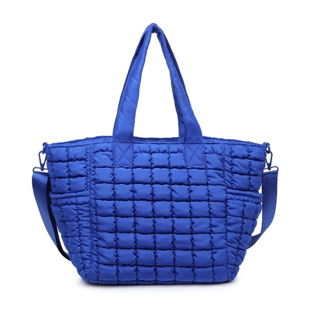 Quilted Puffer Nylon Tote