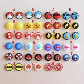 Silicone Analog Thumb Grip Stick Set Joystick Cap Thumbstick Cover Caps for Switch NS Switch Lite Controller Thumbsticks Cap (Q)