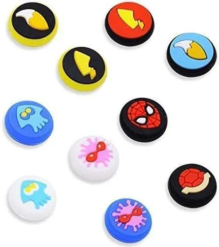 Silicone Analog Thumb Grip Stick Set Joystick Cap Thumbstick Cover Caps for Switch NS Switch Lite Controller Thumbsticks Cap (Q)