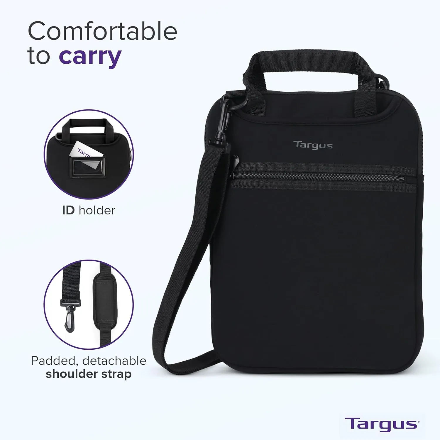 Targus 12 Vertical Slipcase with Hideaway Handles - TSS912