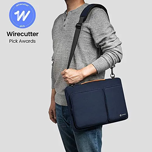 tomtoc 360 Protective Laptop Shoulder Bag for 15 Inch Microsoft Surface Laptop 4/3, 2020 Dell XPS 15, 15-inch MacBook Pro A1990 A1707, Waterproof Case for Acer HP Chromebook 14, ThinkPad X1 Carbon