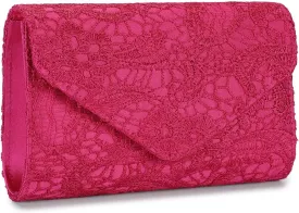 UBORSE Evening Bag Lace Clutch Purse for Women Formal Elegant Envelope Wedding Party Cocktail Crossbody Shoulder Bag