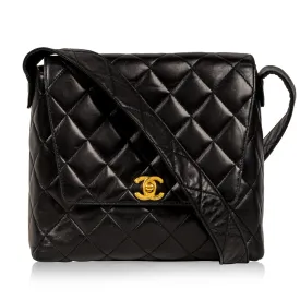 Vintage Lambskin Satchel Bag
