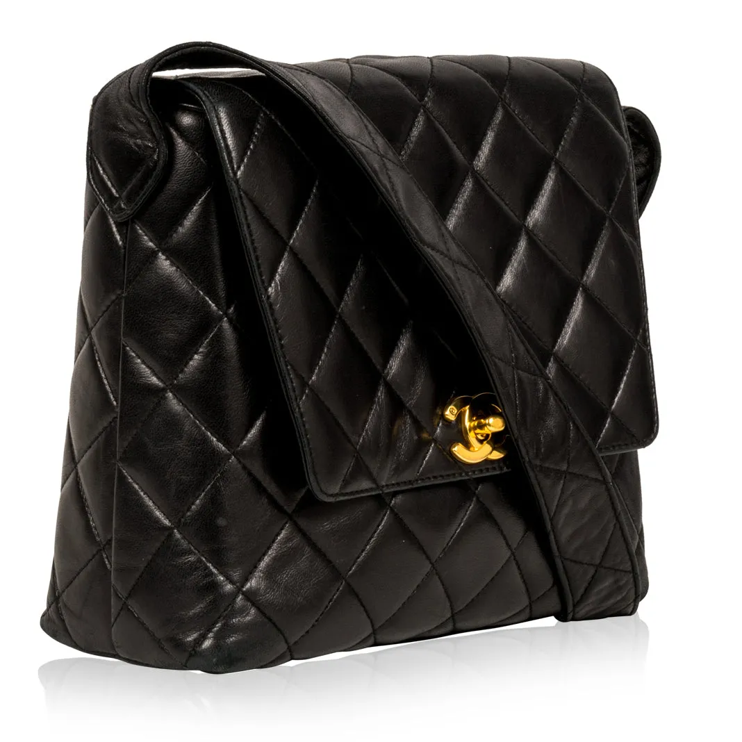 Vintage Lambskin Satchel Bag