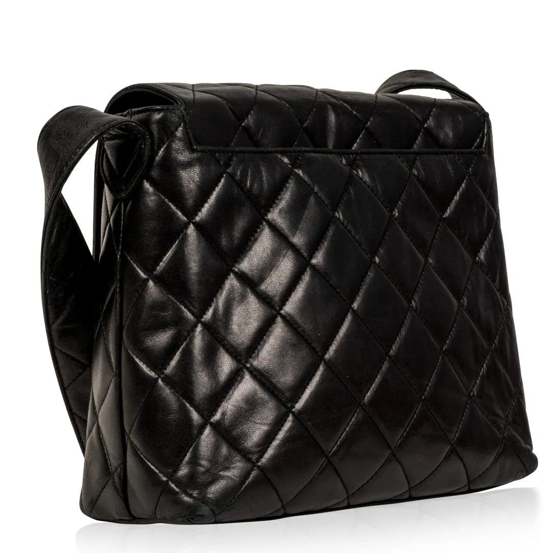 Vintage Lambskin Satchel Bag