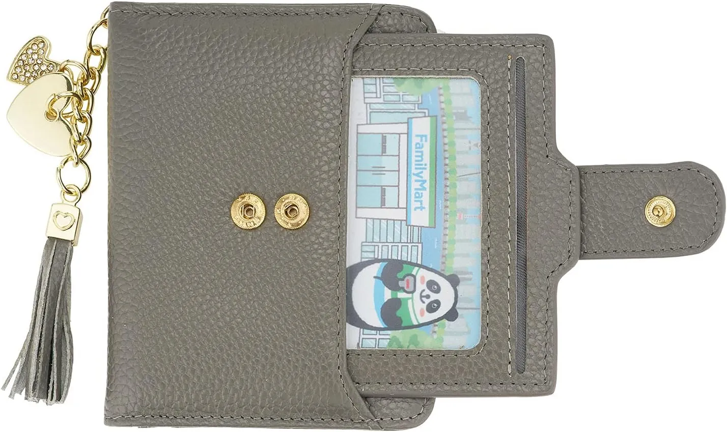 ZOOEASS Women's RFID Mini Soft Leather Bifold Wallet With ID Window Card Sleeve Coin Purse